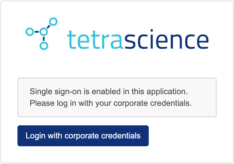 Figure 9. Signing into the Connector with SSO.