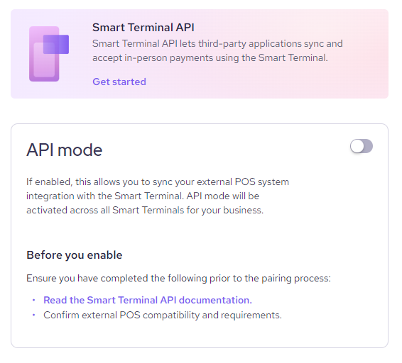 Smart Terminal API