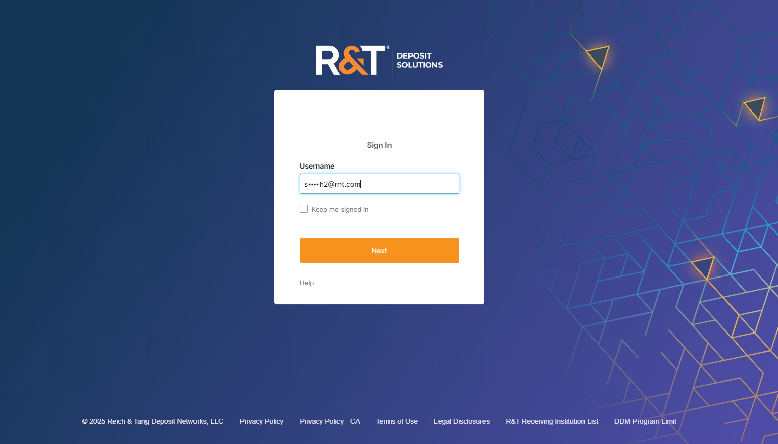 Sign In - Enter Username