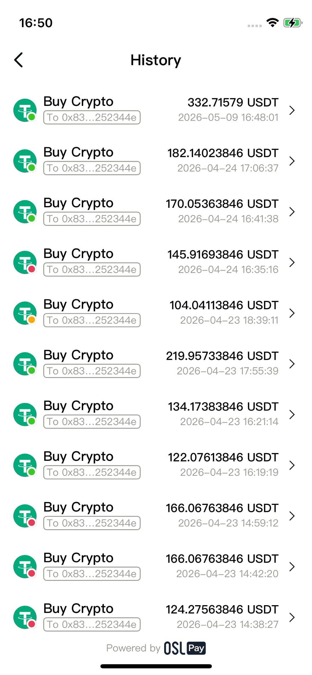 User Center Page