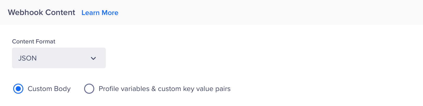 Webhook Content