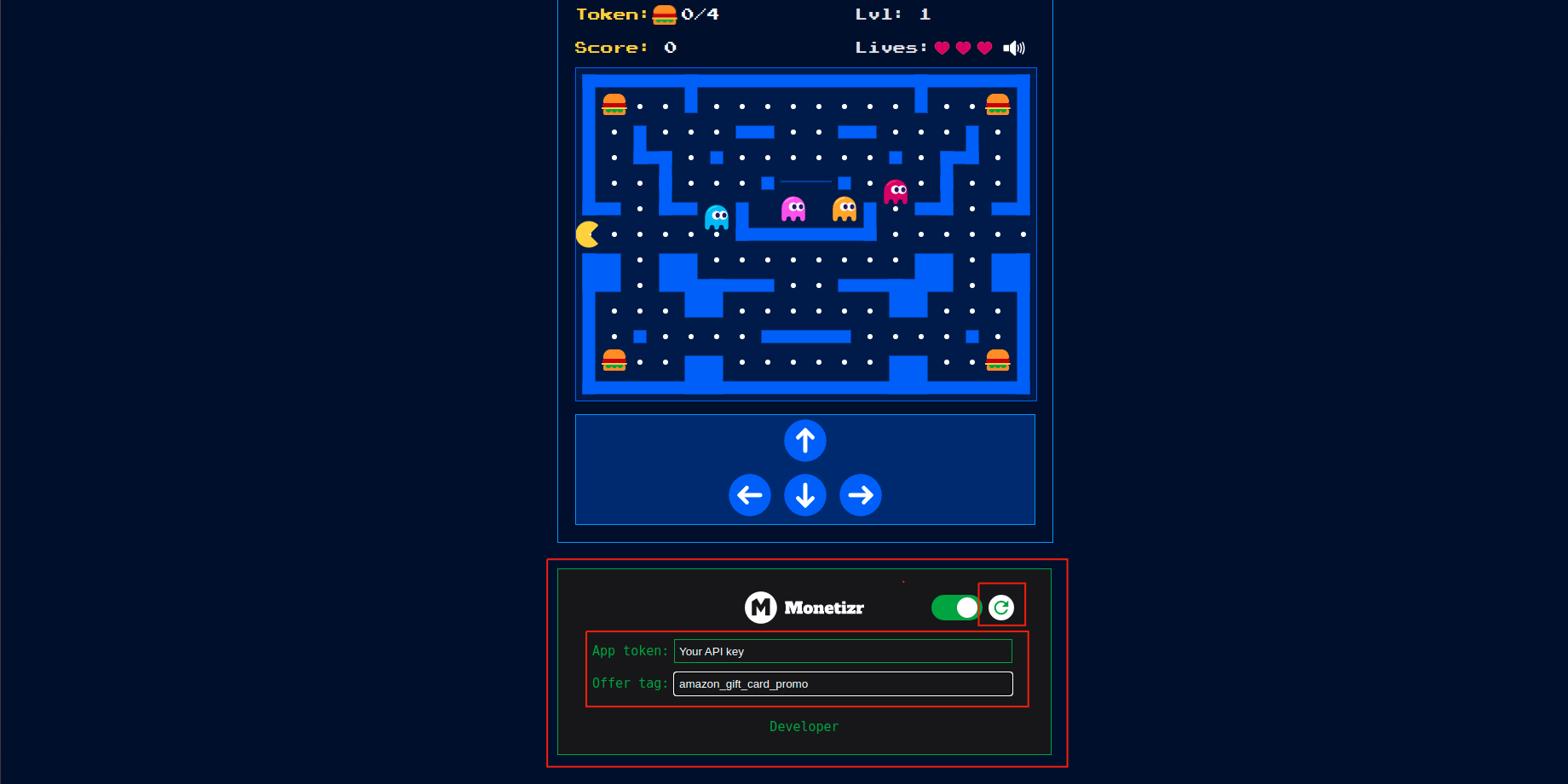 Check how your offer looks in pacman