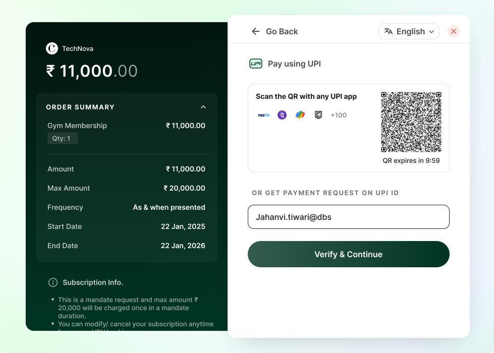 web-checkout-interface