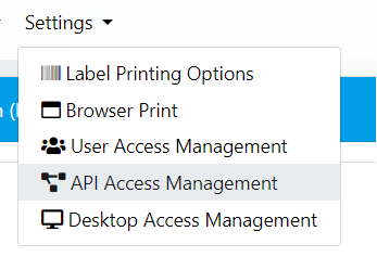 Accessing API access management