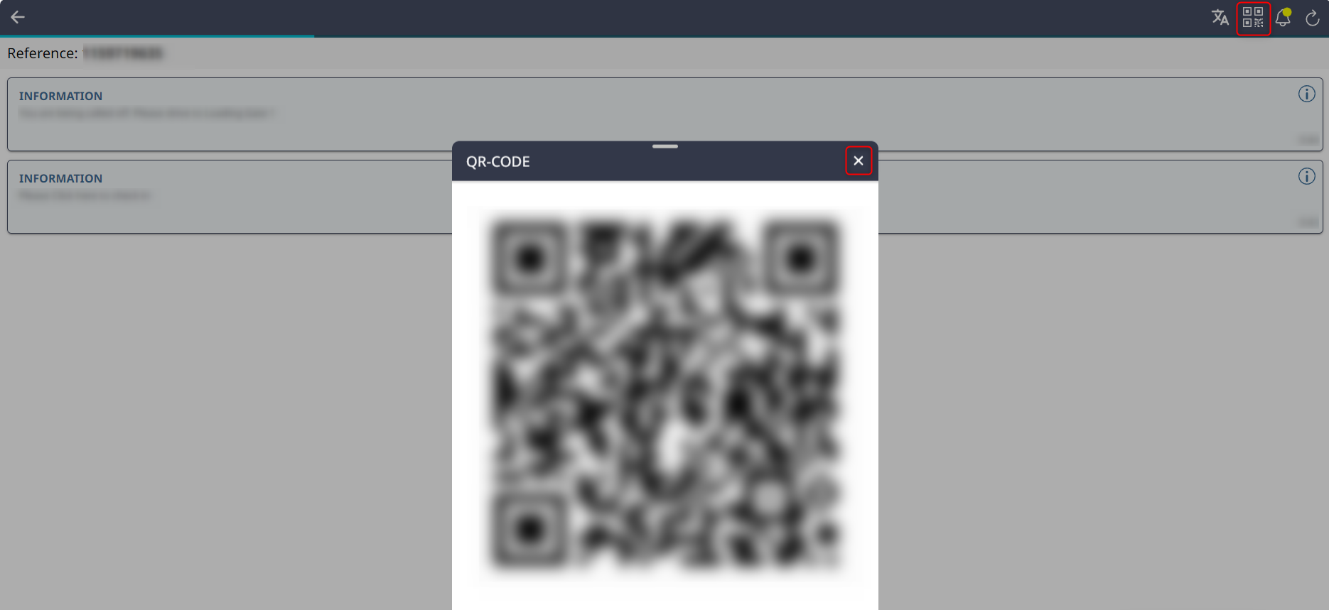 QR Code in der ComApp