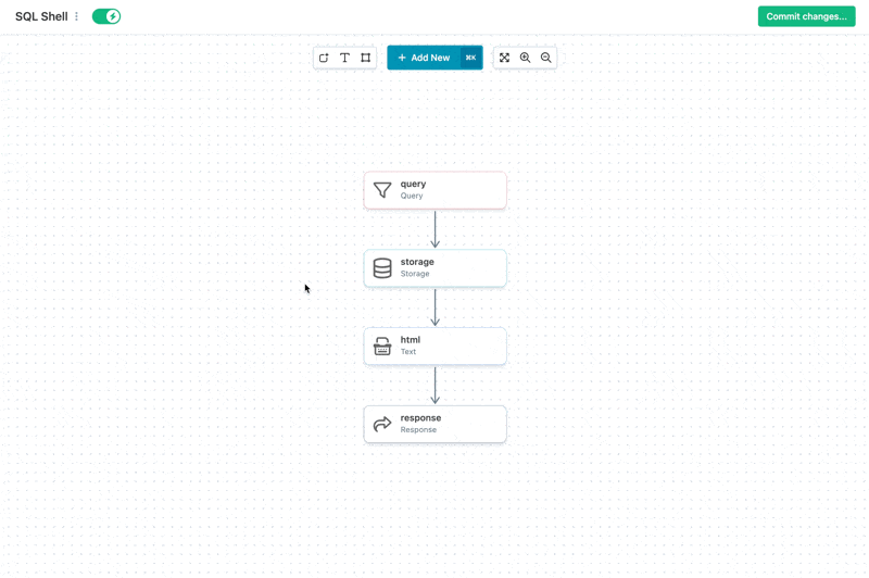 Using a Text block before a Response to return HTML.