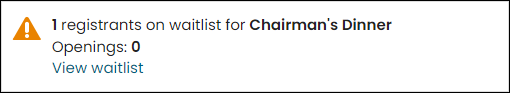 Viewing an Event Weightless Count alert example