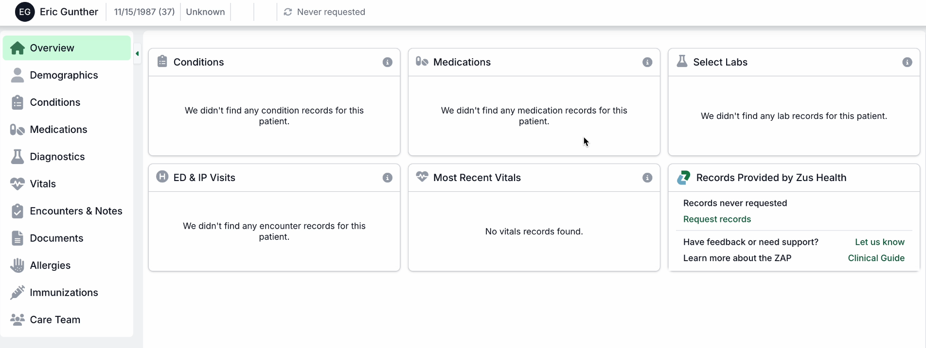 Embedded ZAP launched in a new tab