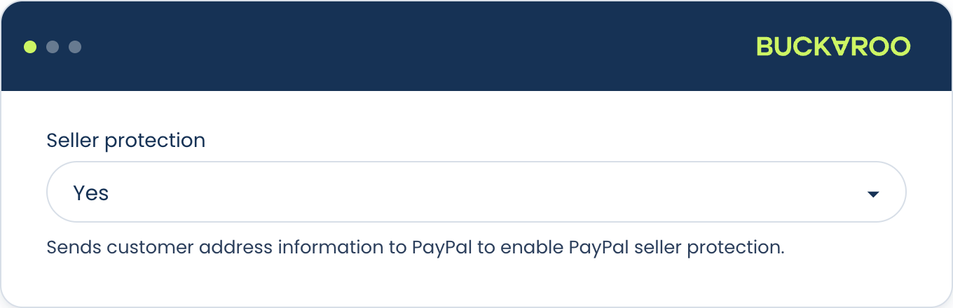 PayPal seller protection setting for Lightspeed