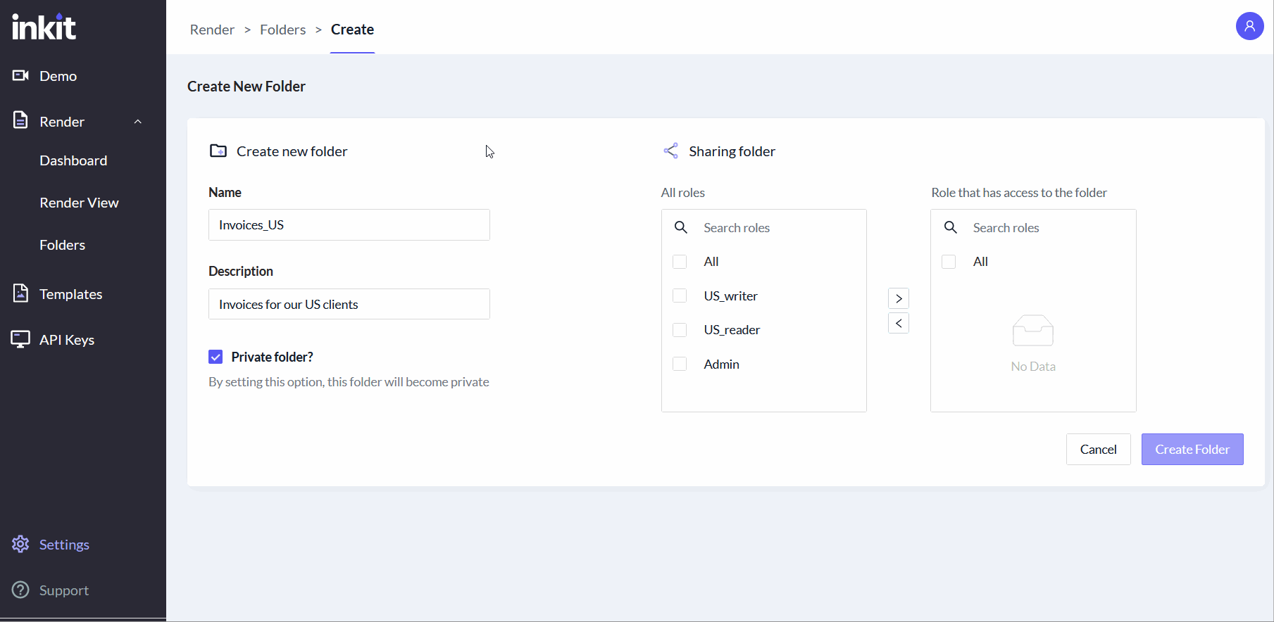 add roles to private folder creation.gif