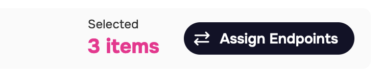 Edit the endpoint for your selected numbers