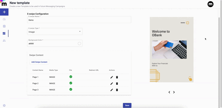 E-swipe Preview