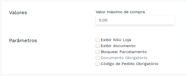 "Virtual POS configuration screen." -no-filter
