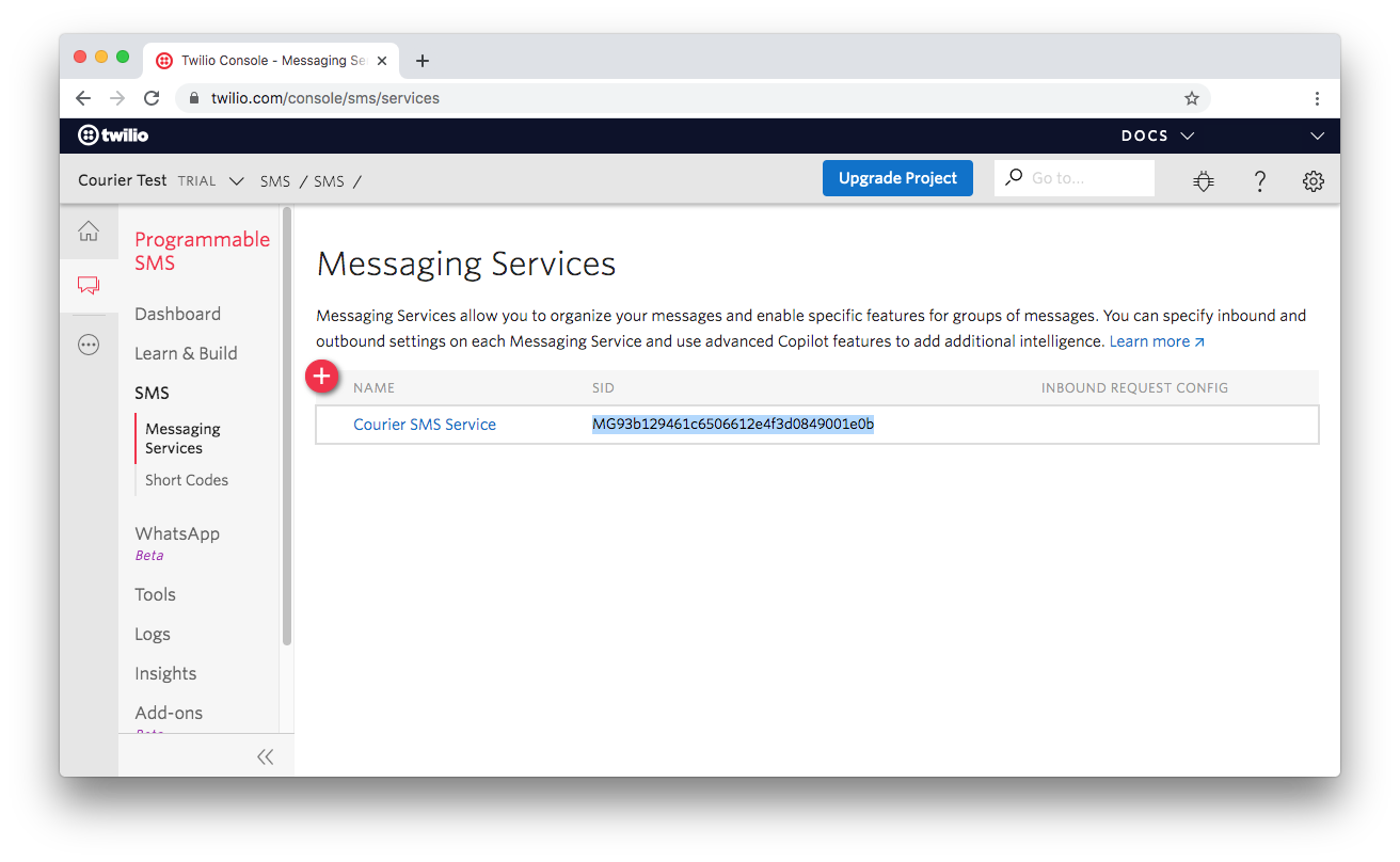 Setup Guide: Twilio SMS And Courier Integration