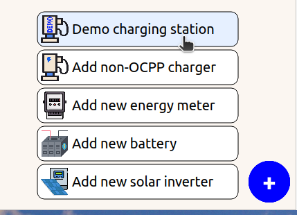 Add assets button