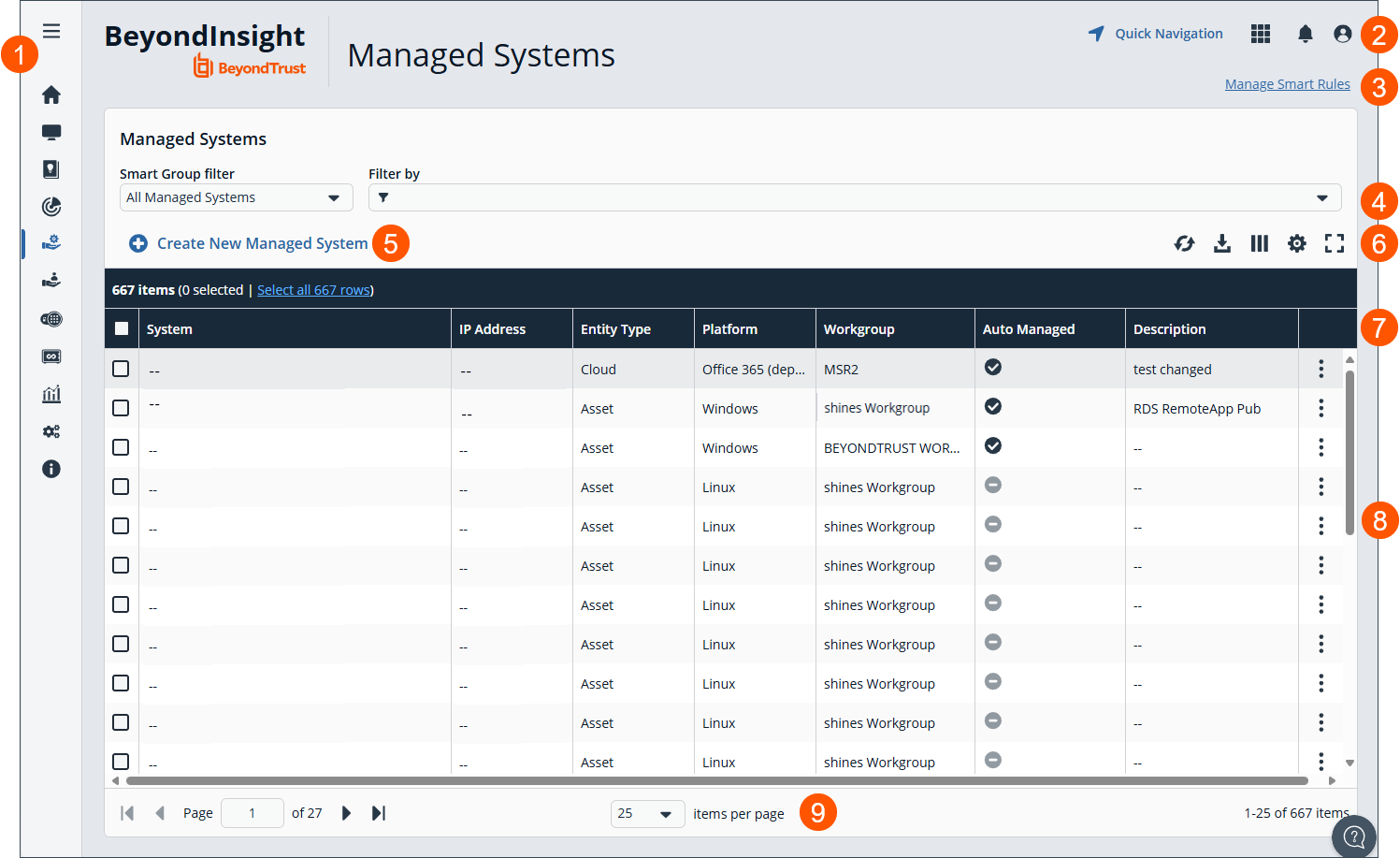 Password Safe for Cloud Managed Systems page