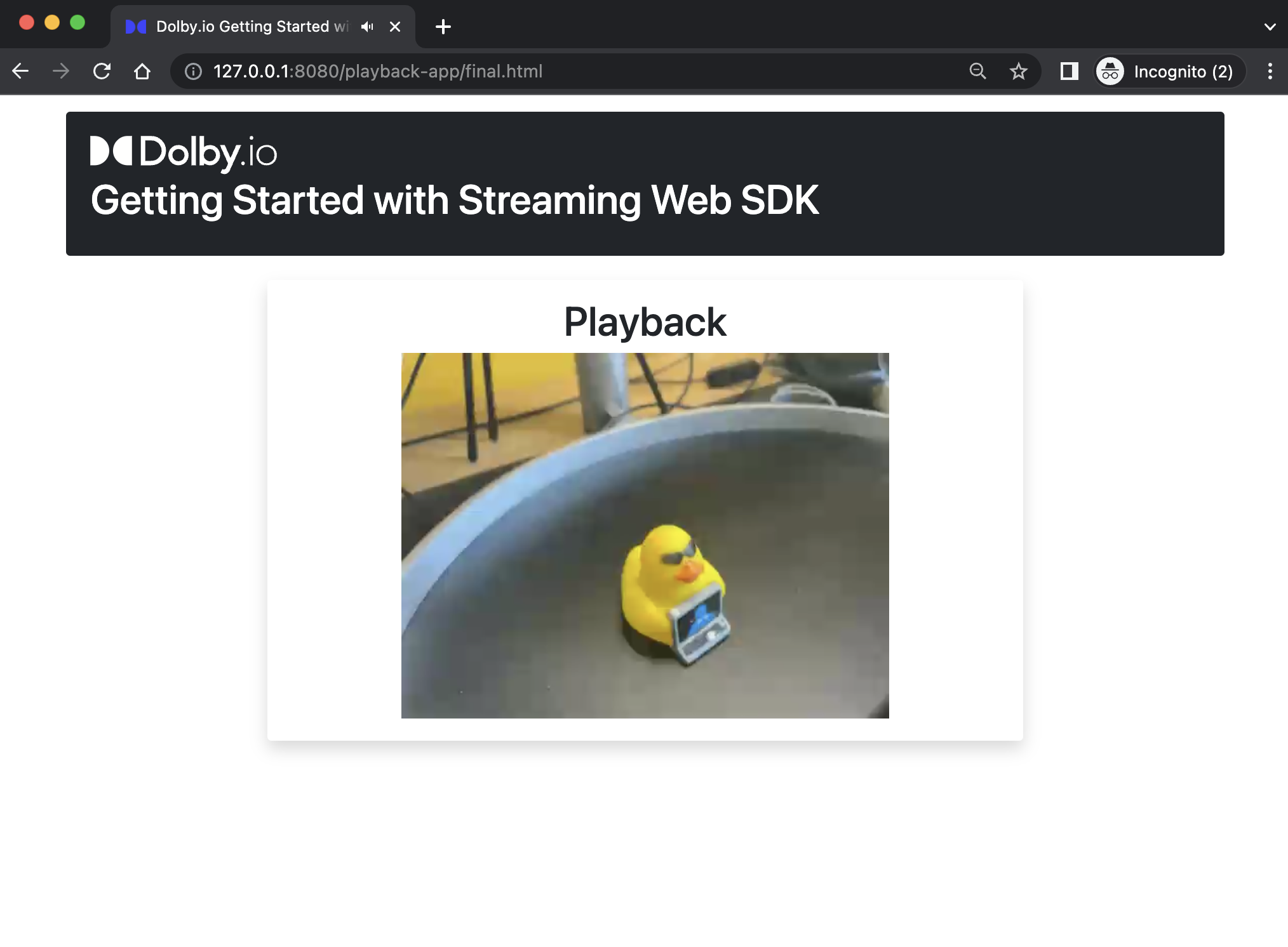 Getting Started with Web Playback SDK