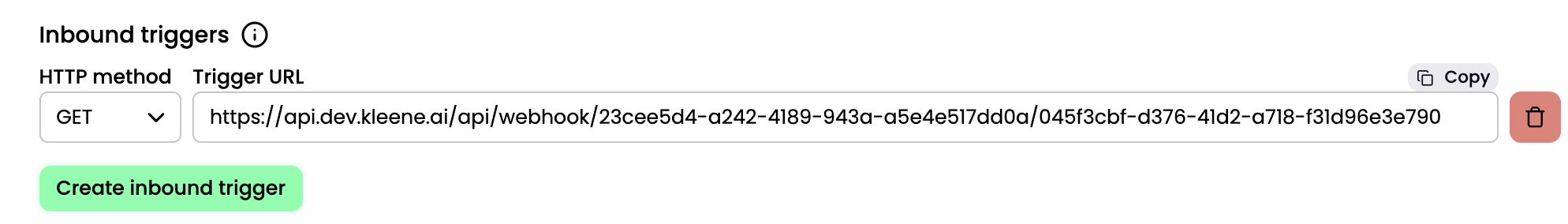 Select HTTP method