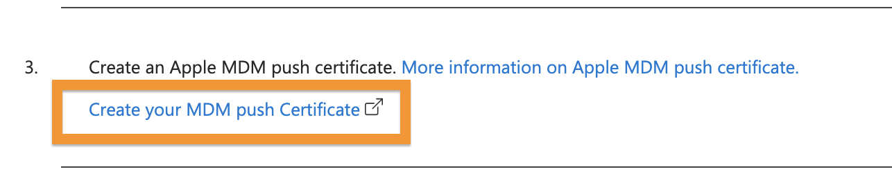 Create MDM push certificate
