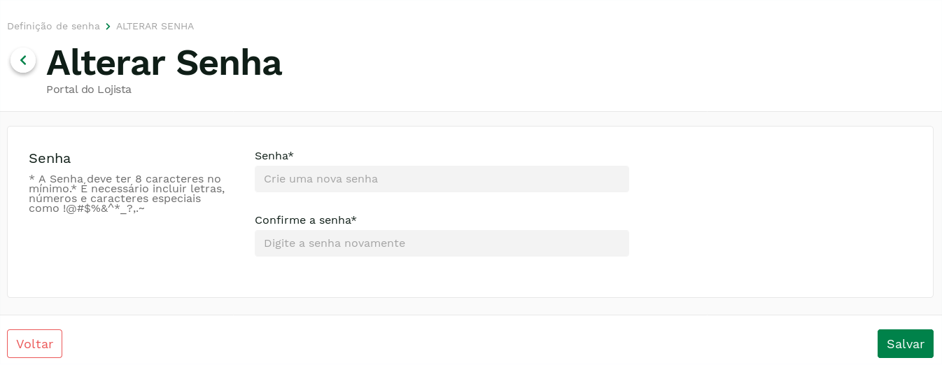 "Password input field (password reset)." -no-filter