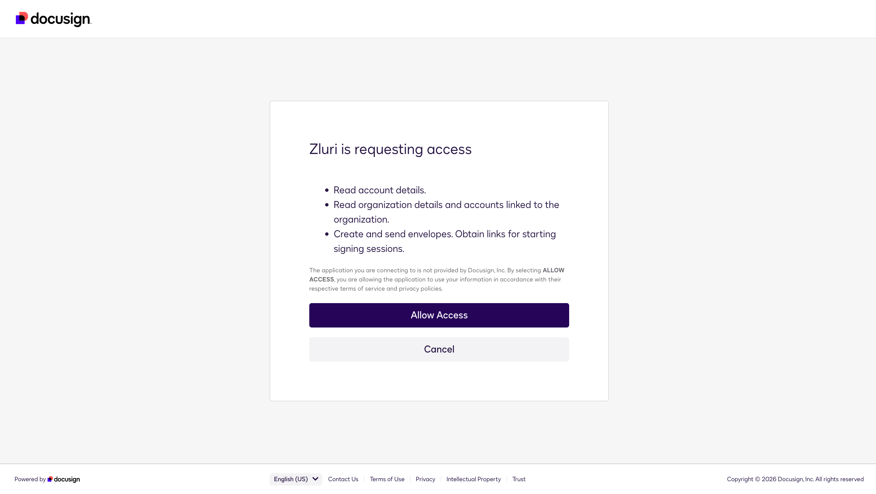 Docusign Zluri Allow access after redirect.png