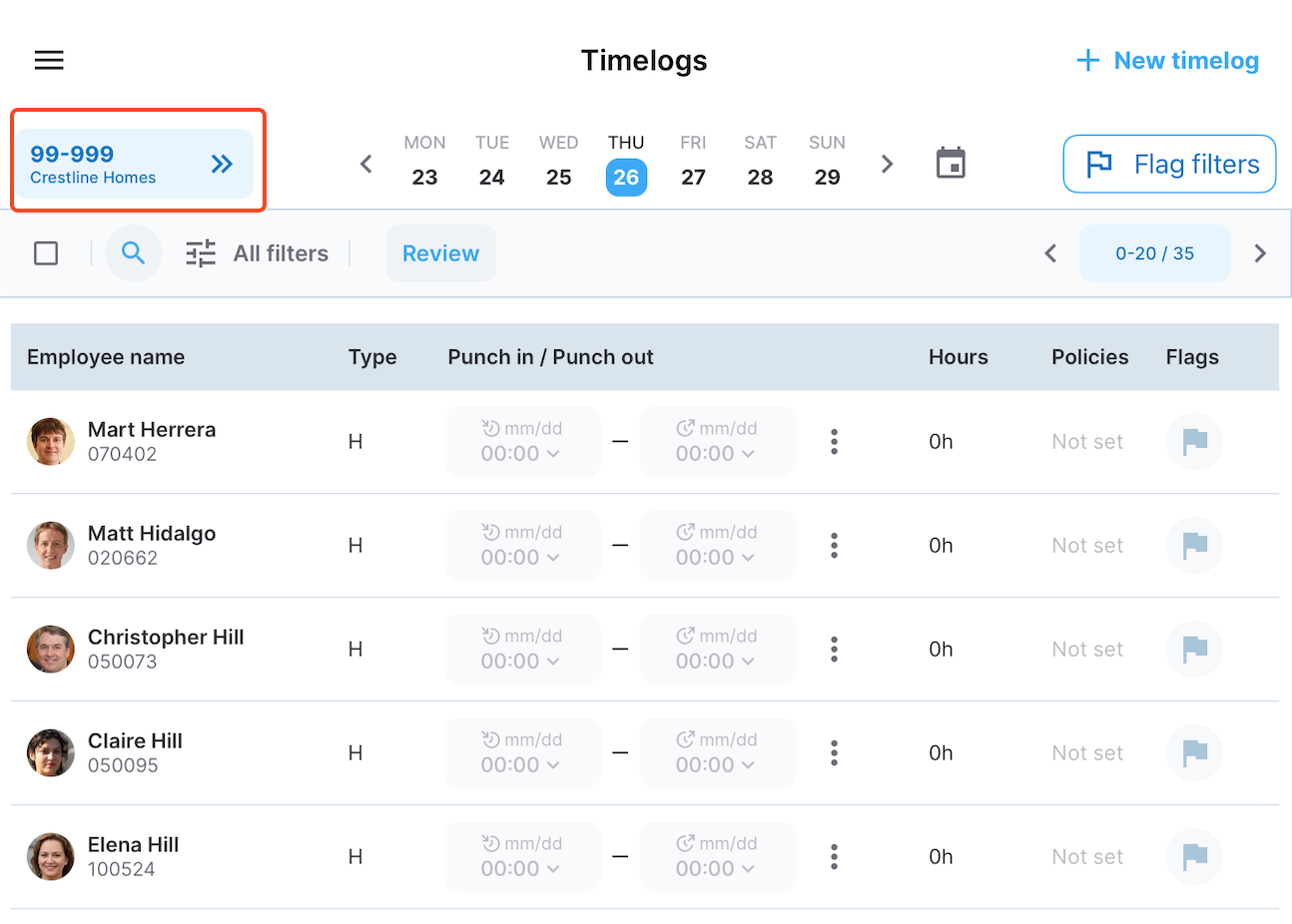 Accessing the job site navbar