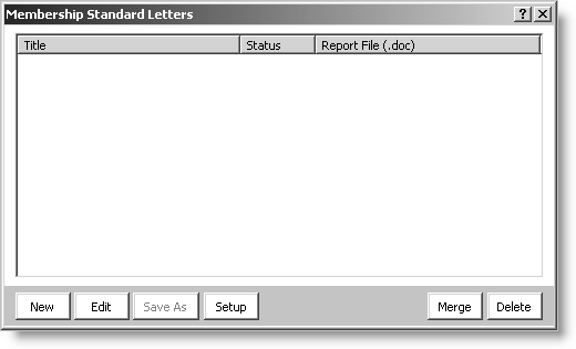 From Generate reports, select Letters, and click Letter System