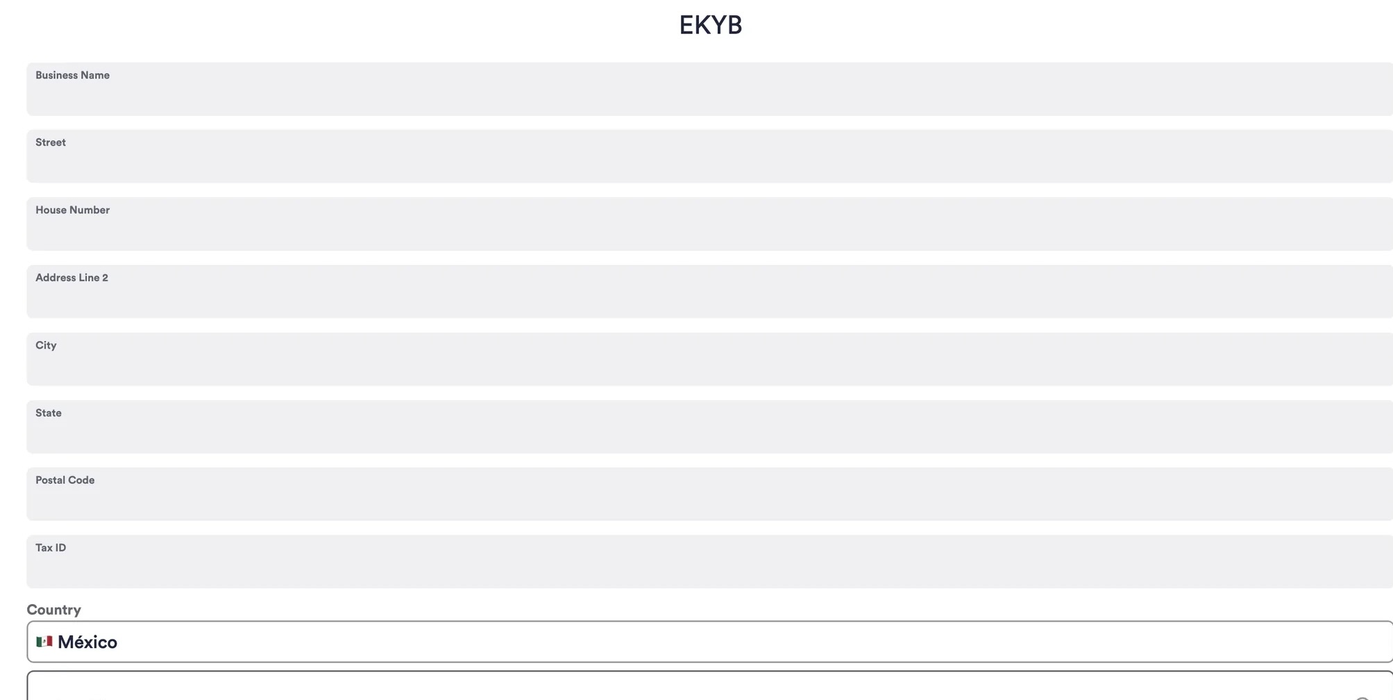 eKYB module configuration