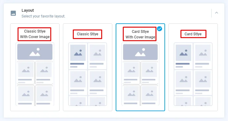 choose layout