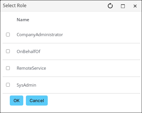 Select a role