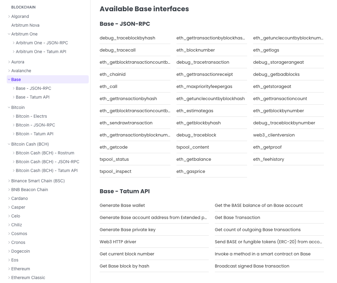 Documentation - Simplified blockchain navigation