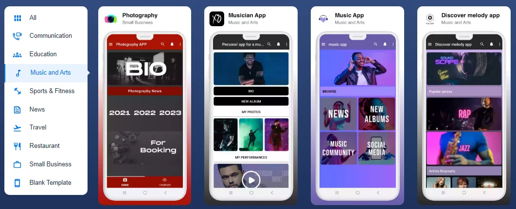 Music & Arts apps