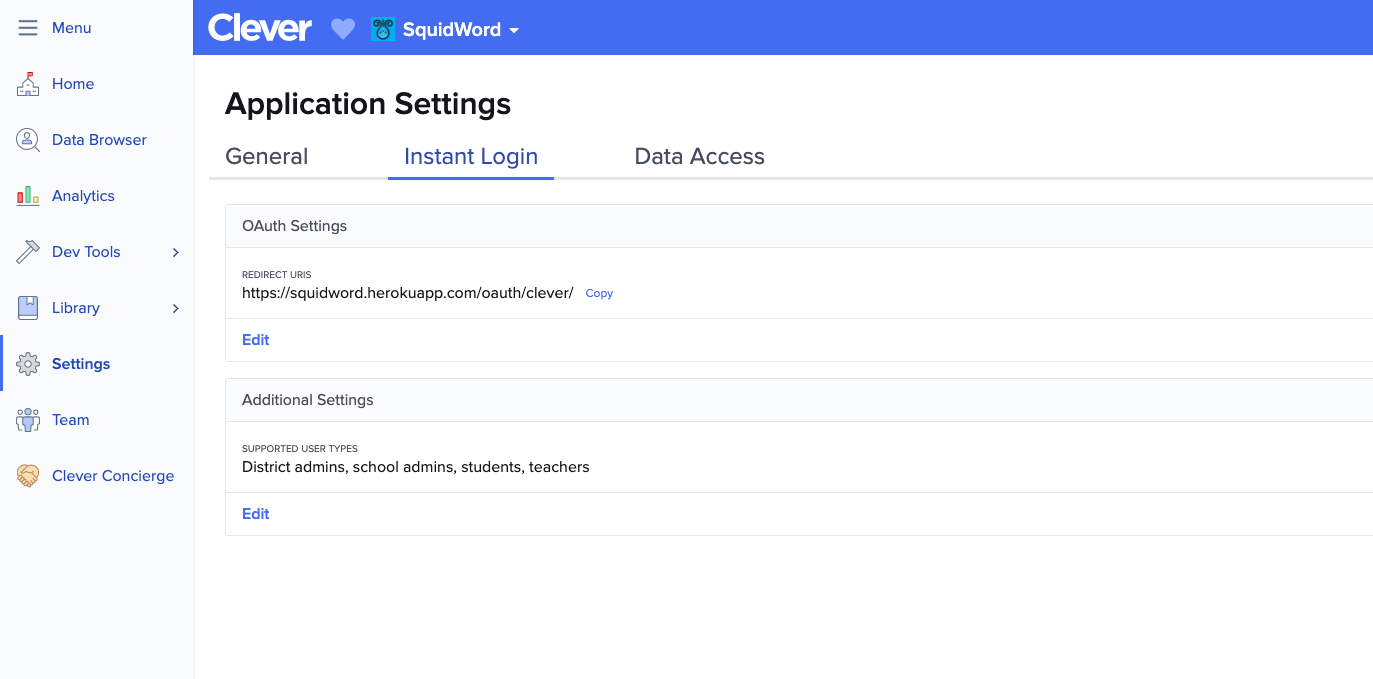 District SSO with OAuth 2.0