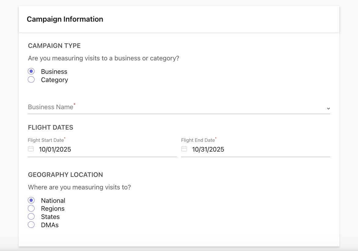 The campaign information module.