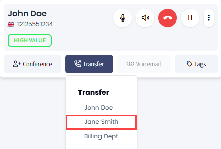 Screenshot of selecting an extension
