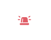 Siren icon indicates severe issue
