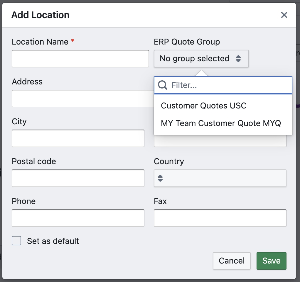 Adding a location in the Rotabull Account Settings