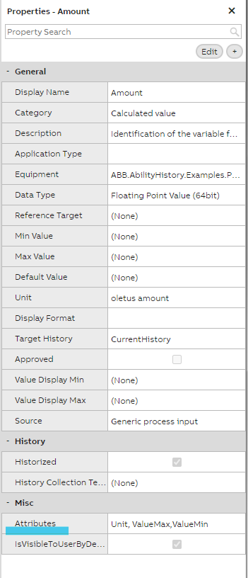 Property editor list
