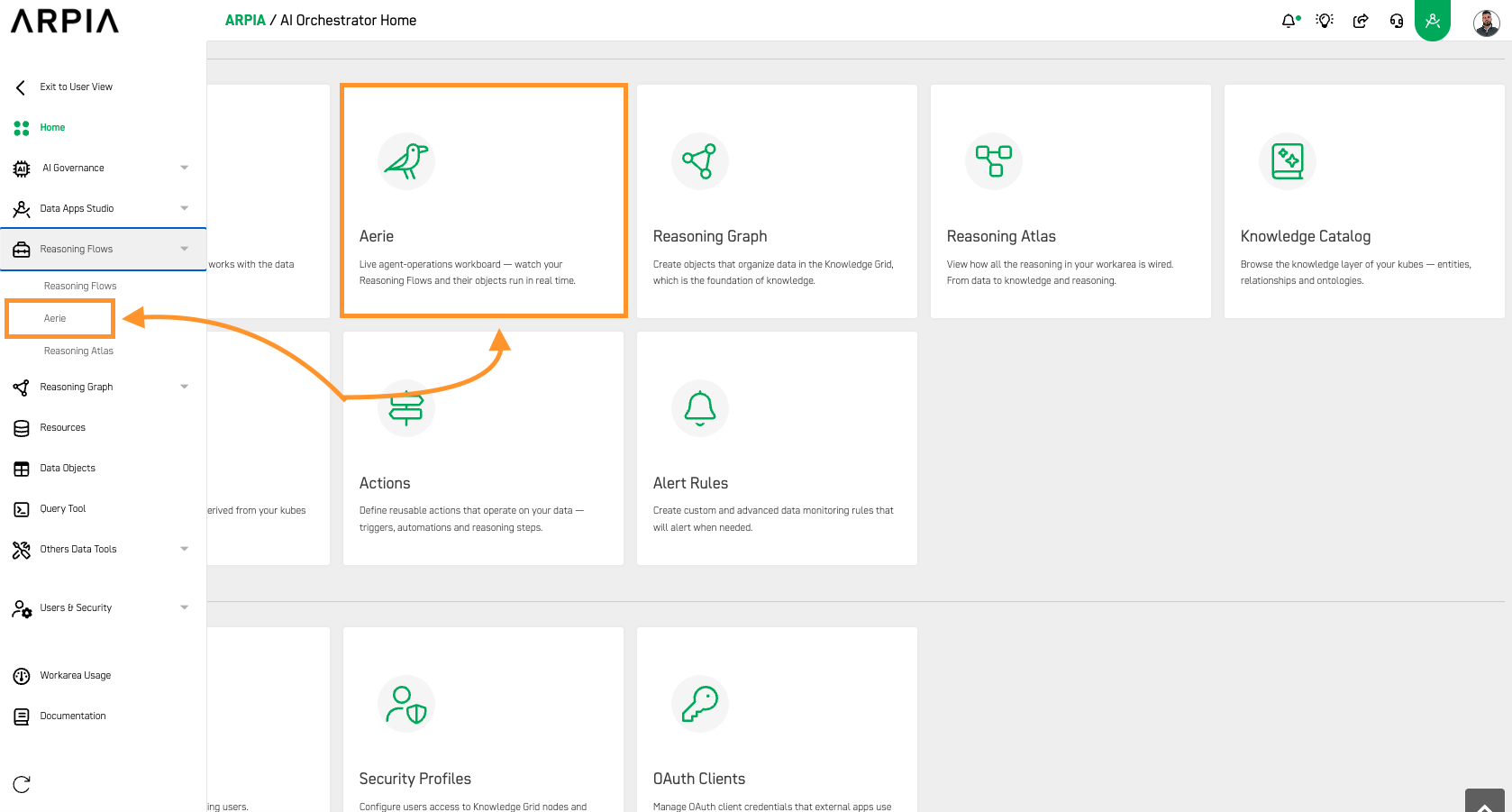 App Droplet Interface