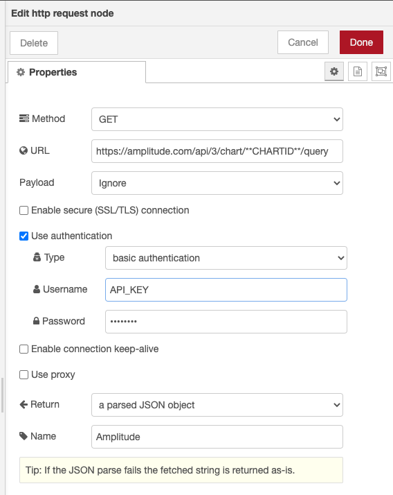 3_nr_request_setup2.png "http request" node with Amplitude API configuration