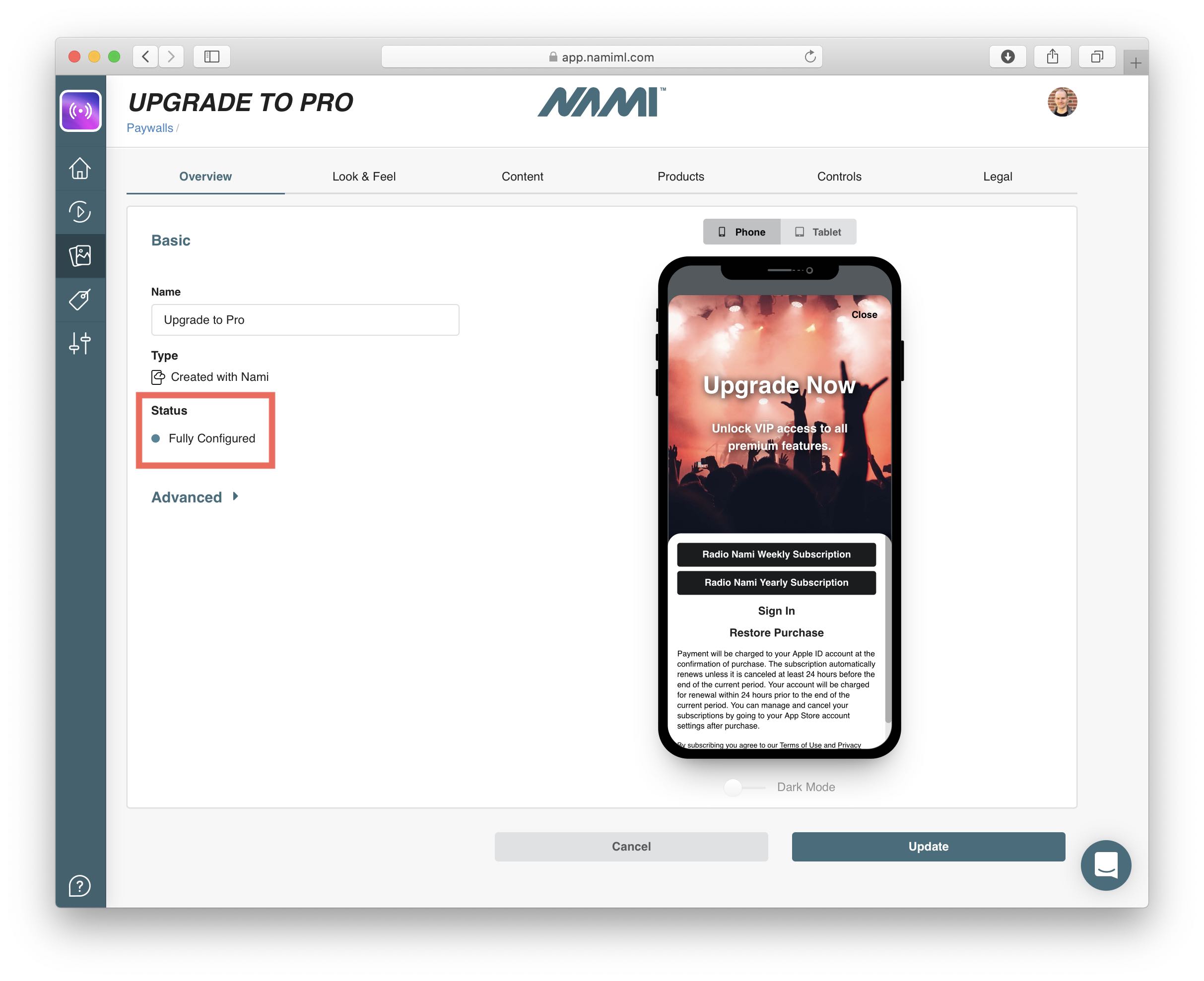 Nami.Paywall.Overview.Status.jpg
