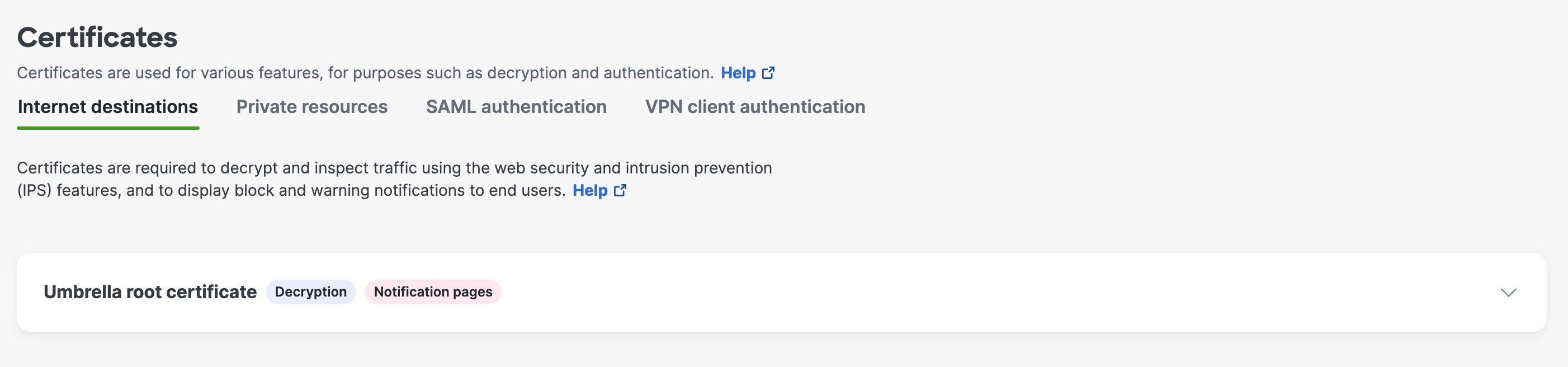 Push the Umbrella Certificate to Devices