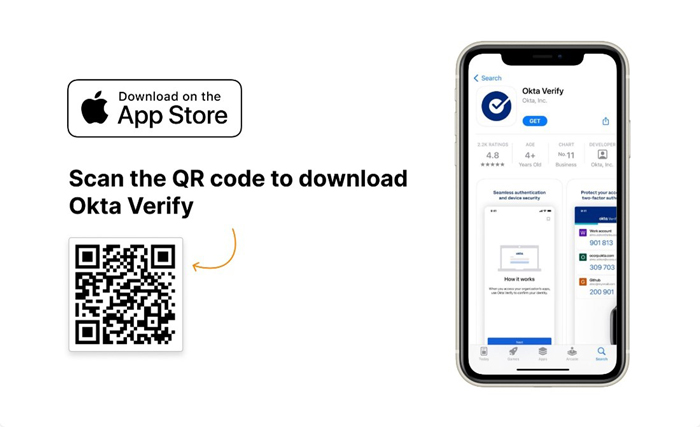 Download Okta Verify from Apple App Store