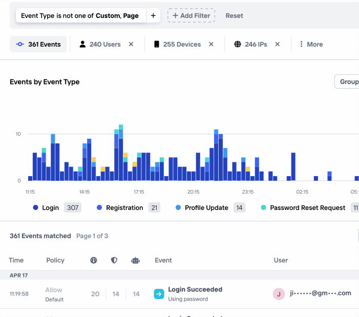 Improved filter dropdown for signals and lists