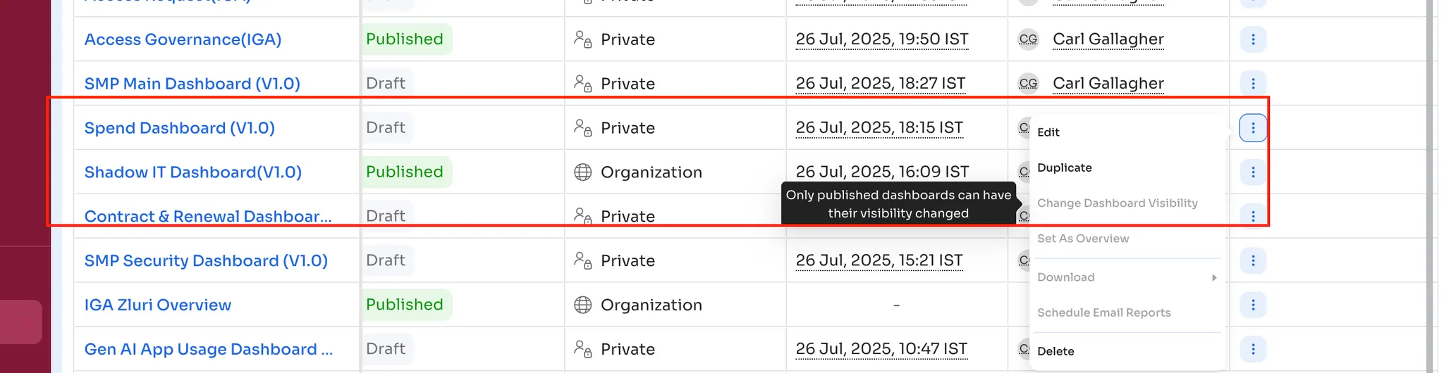 Screenshot – Draft Restriction