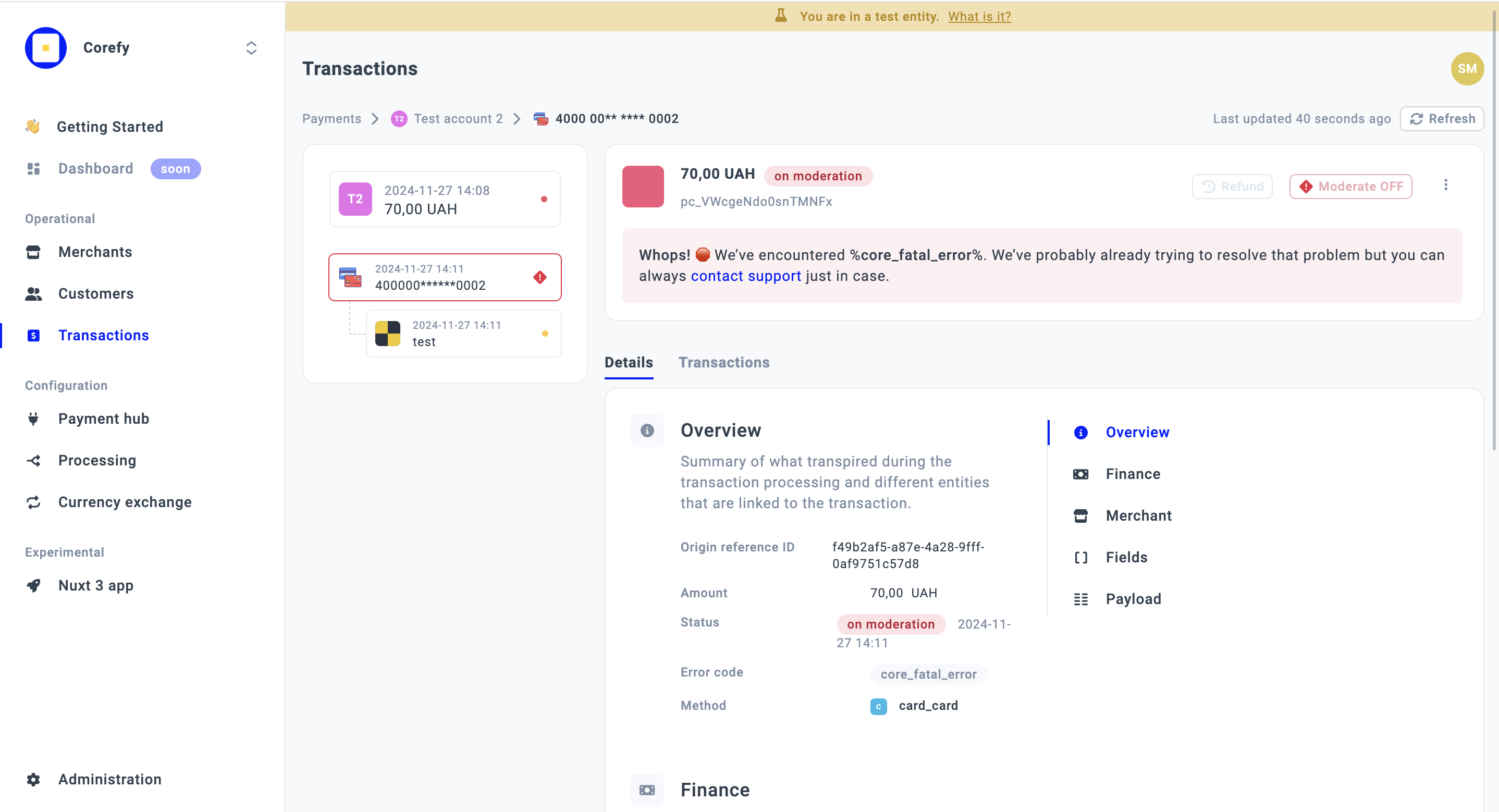 Moderation → sample