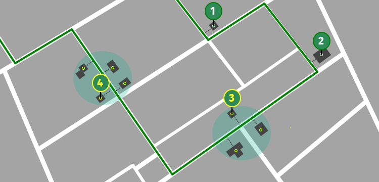Clustering of nearby stops in tour planning