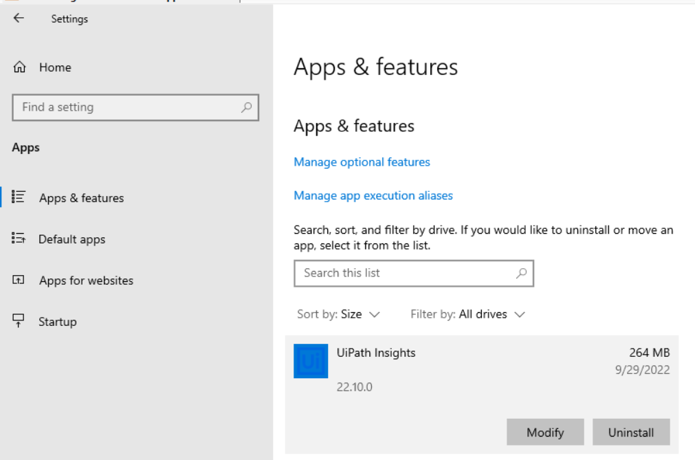 Insights の構成を変更する
