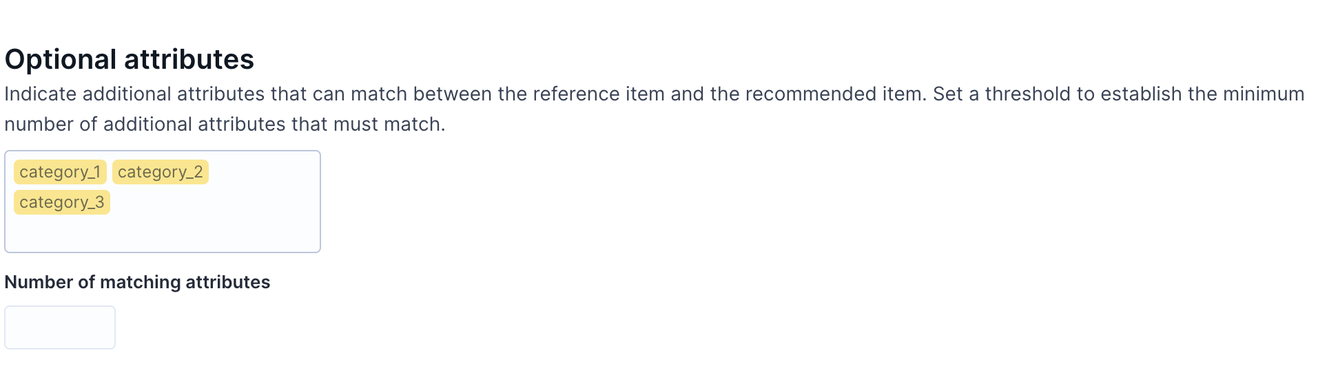 Optional attributes example