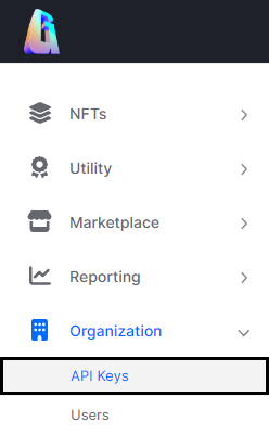 The API Keys Location in the CMS